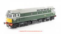 3376 Heljan Class 33/2 Diesel Locomotive number D6591 in BR Green livery with small yellow panels